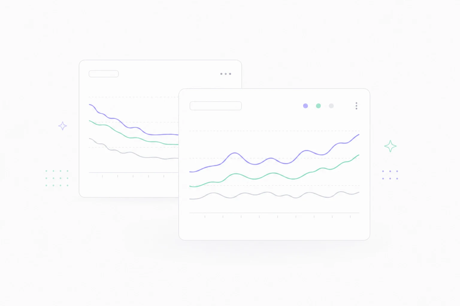 Minimal price and performance analytics panels